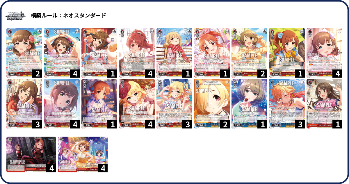 【WSデッキ】アイドルマスターシンデレラガールズ 8扉