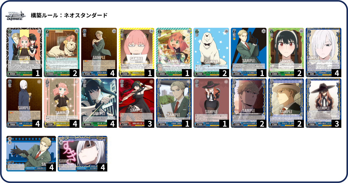 【WSデッキ】SPYxFAMILY – 8門