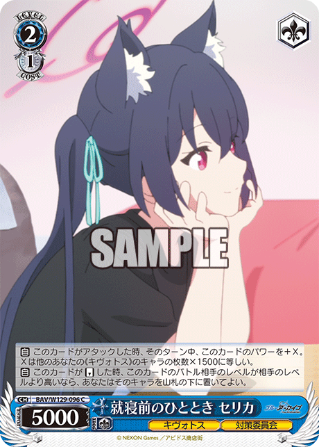 就寝前のひととき セリカ(C)