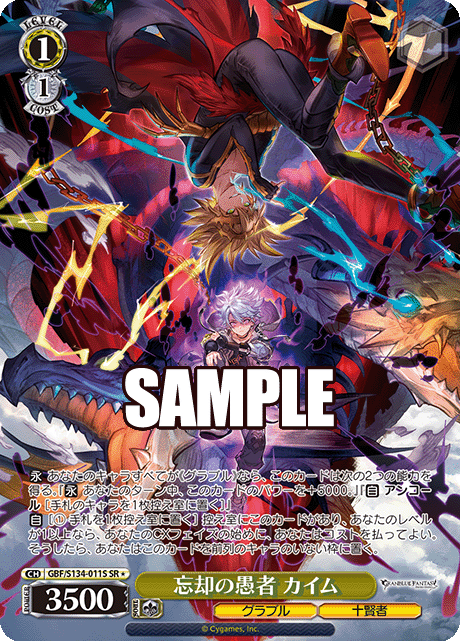 忘却の愚者 カイム(SR)(GBF/S134-011S)