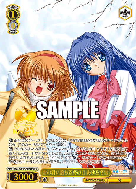 雪の舞い落ちる冬の日 あゆ&名雪(PRR)