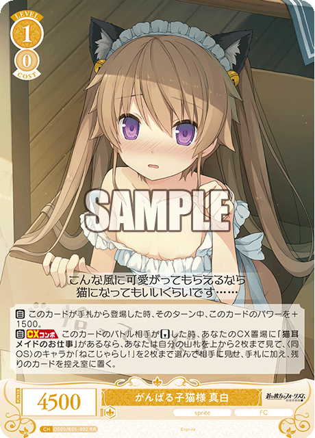 がんばる子猫様 真白 【RR】