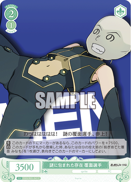 謎に包まれた存在 覆面選手 【C】