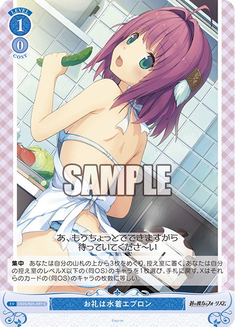 お礼は水着エプロン 【C】