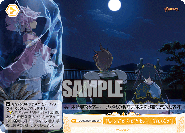 『失ってからだとね… 遅いんだ』(C)(OS09/R09-025)