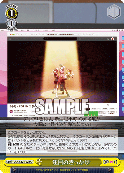 注目のきっかけ(C)(OSK/S121-022)