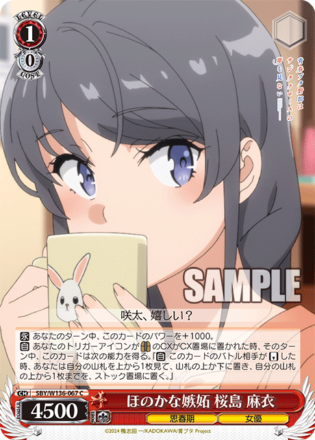 ほのかな嫉妬 桜島 麻衣(C)