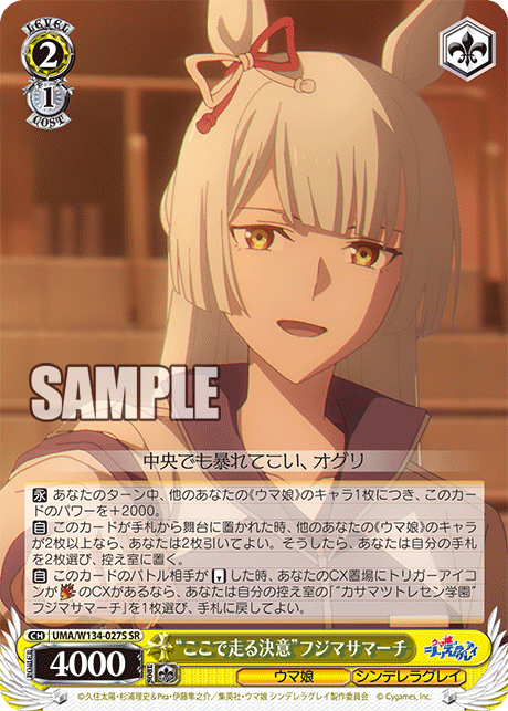 “ここで走る決意”フジマサマーチ(SR)