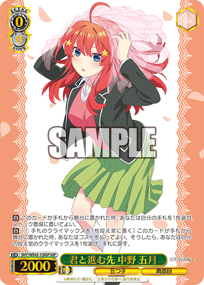 君と進む先 中野 五月(IGP)