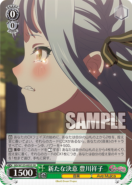 新たな決意 豊川祥子(SR)