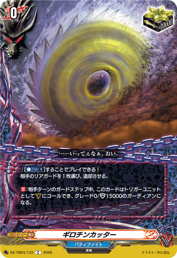 ギロチンカッター (DZ-TB03/133)
