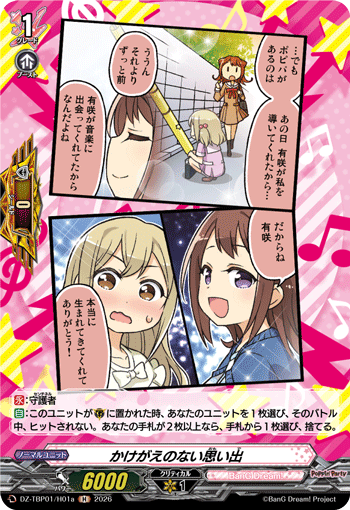 かけがえのない思い出 (DZ-TBP01/H01a)