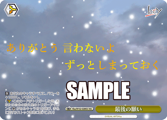 最後の願い(KSC)