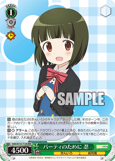 パーティのために 忍(RRR)