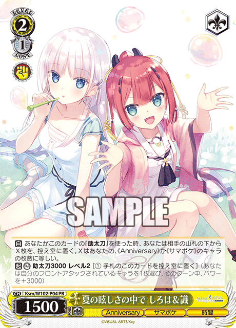 夏の眩しさの中で しろは＆識(PR)