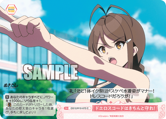 ドエロスコードはきちんと守れ！(C)(OS12/R12-073)