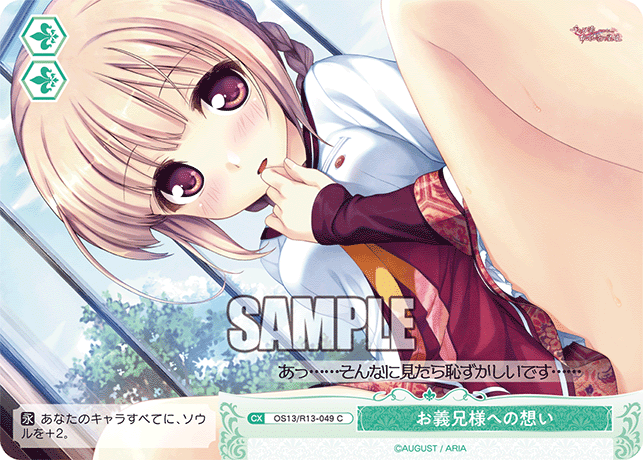 お義兄様への想い(C)(OS13/R13-049)
