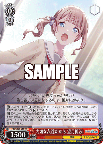 大切な友達だから 望月穂波(RR)