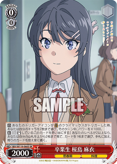 卒業生 桜島 麻衣(SR)