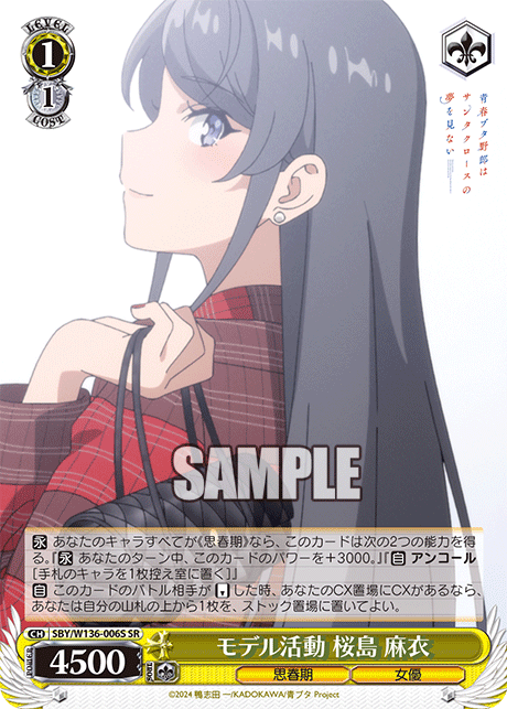 モデル活動 桜島 麻衣(SR)