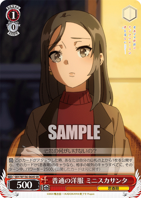 普通の洋服 ミニスカサンタ(SR)