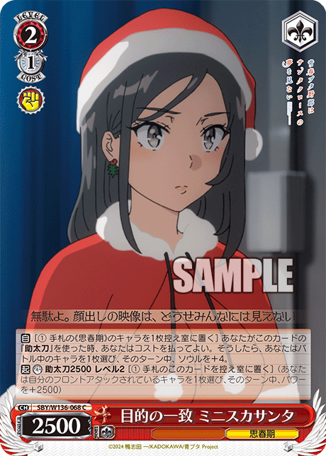 目的の一致 ミニスカサンタ(C)