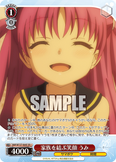 家族を結ぶ笑顔 うみ(SR)(SMP/W137-064S)