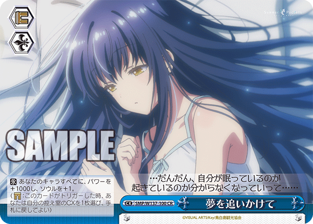 夢を追いかけて(CR)(SMP/W137-100)