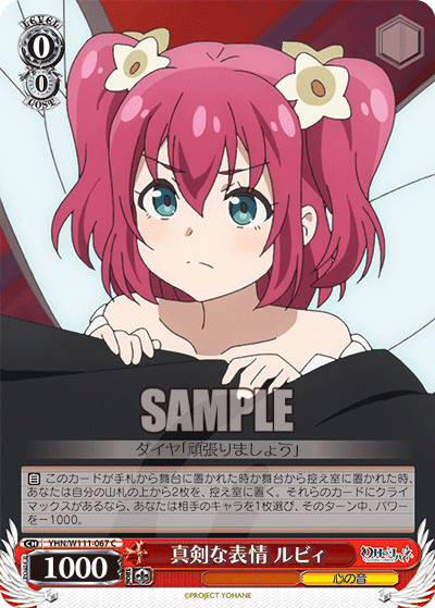 真剣な表情 ルビィ(C)