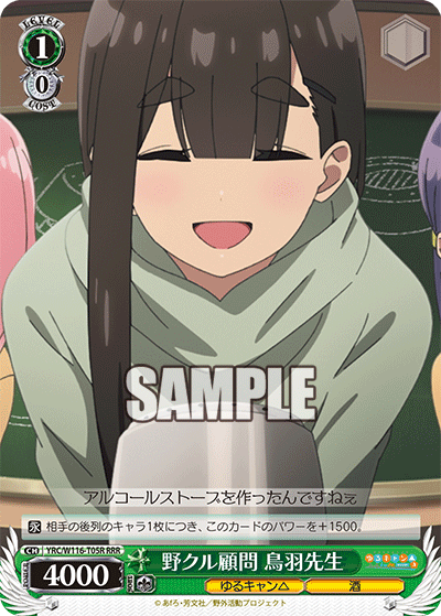 野クル顧問 鳥羽先生(RRR)